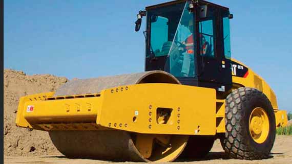 Вибрационный гладковальцовый грунтовый каток Caterpillar CS76  (18 т)