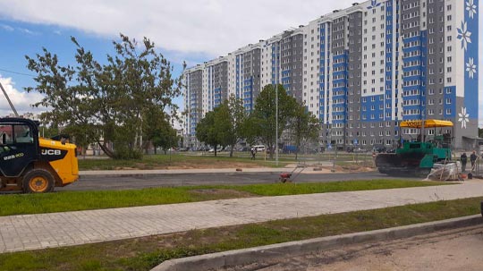 Строительство дома, благоустройство и укладка асфальта ул. Шишкина